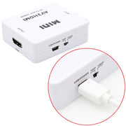 Adattatore convertitore audio mini CVBS/L+R a HDMI, CVBS/L+R Audio to HDMI