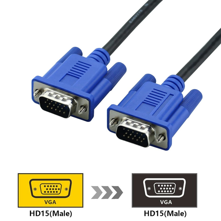 Cavo VGA 15 pin maschio a VGA 15 pin maschio di alta qualità da 5 m per monitor/proiettore LCD, 5m