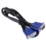 Cavo VGA 15 pin maschio a VGA 15 pin femmina da 1,5 m di buona qualità per monitor LCD, proiettore, ecc., Length: 1.5m
