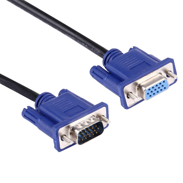 Cavo VGA 15 pin maschio a VGA 15 pin femmina di buona qualità per monitor LCD, proiettore, ecc. (Lunghezza: 1,8 m), Length: 1.8m