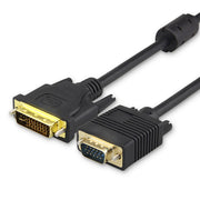 Cavo VGA 15 pin maschio a DVI 24+5 pin maschio 1,5 m, VGA to DVI