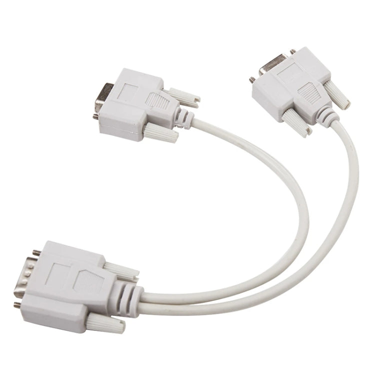 Cavo sdoppiatore VGA SVGA HDB15 maschio a 2 femmine, lunghezza: 32,5 cm, S-PC-0415, S-PC-0415A