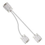 Cavo sdoppiatore VGA SVGA HDB15 maschio a 2 femmine, lunghezza: 32,5 cm, S-PC-0415, S-PC-0415A