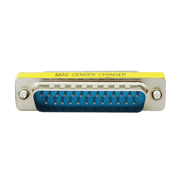 Adattatore mini cambio genere DB25 da 25 pin maschio a maschio