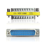 Adattatore mini cambio genere DB25 da 25 pin maschio a maschio