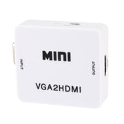 Convertitore audio video Mini VGA a HDMI 1080P per HDTV, PC, laptop e DVD, Mini VGA to HDMI