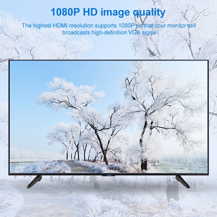 Adattatore VGA a HDMI Full HD 1080P, versione 1.3 standard HDMI, 1.3 Version HDMI