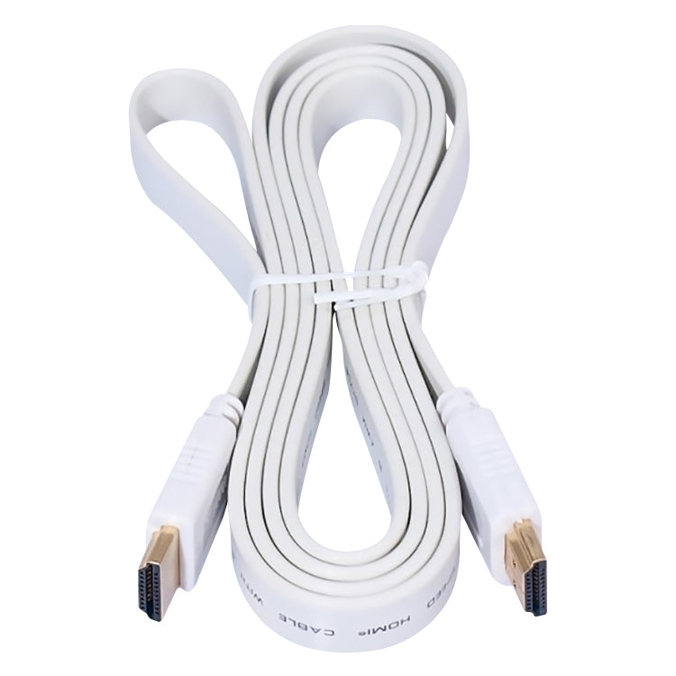 Cavo piatto da HDMI a HDMI 19 pin placcato oro da 1,5 m, versione 1.4, supporto TV HD / XBOX 360 / PS3 / proiettore / lettore DVD ecc., Length: 1.5m, Length: 1.5m (White), Length: 1.5m (Orange), Length: 1.5m (Pink), Length: 1.5m (Yellow)���������������...