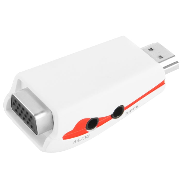 Adattatore da HDMI a VGA Full HD 1080P per alimentazione e audio, S-PC-0470, S-PC-0470B