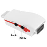 Adattatore da HDMI a VGA Full HD 1080P per alimentazione e audio, S-PC-0470, S-PC-0470B