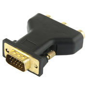 Adattatore VGA da 15 pin maschio a 3 componenti RCA femmina, VGA