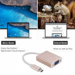 Cavo adattatore USB-C 3.1 a VGA 10 cm compatibile MacBook