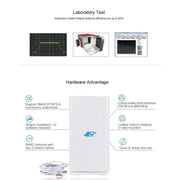 LF-ANT4G01 Antenna MIMO 88dBi 4G LTE MIMO per interni con 2 cavi connettori da 2 m, porta CRC9, CRC9 Port