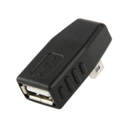Adattatore Mini USB maschio a USB 2.0 AF, supporta la funzione OTG, 90 Degree Left Angled, 90 Degree Right Angled
