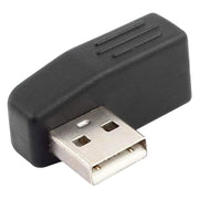 Adattatore USB 2.0 AM ad AF con angolo di 90 gradi, supporta la funzione OTG, 90 Degree Right Angled, 90 Degree Lelf Angled