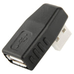 Adattatore USB 2.0 AM ad AF con angolo di 90 gradi, supporta la funzione OTG, 90 Degree Right Angled, 90 Degree Lelf Angled