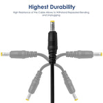 Cavo di ricarica CC da USB a 2,5 mm, lunghezza: 65 cm, 2.5mm