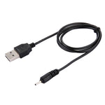 Cavo di ricarica USB CC, lunghezza: 65 cm, 2.0mm, Black