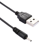 Cavo di ricarica USB CC, lunghezza: 65 cm, 2.0mm, Black