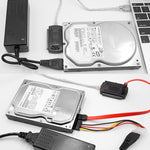Cavo USB 2.0 a IDE e SATA Lunghezza cavo: circa 55 cm, USB 2.0 to IDE & SATA (EU Plug), USB 2.0 to IDE & SATA (UK Plug)