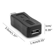 Adattatore USB 2.0 Micro USB maschio-femmina per Galaxy S IV / i9500 / S III / i9300, Micro USB Female