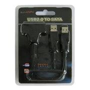 Convertitore HDD da USB 2.0 a Serial ATA e serbatoio per HDD da 2,5 pollici, Blue