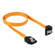 Cavo dati seriale SATA, con clip in metallo, lunghezza: 40 cm, Orange