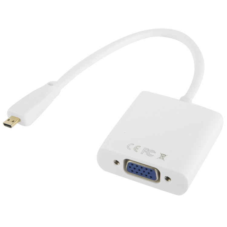 Cavo adattatore video Full HD 1080P da micro HDMI maschio a VGA femmina da 22 cm con cavo audio, Micro HDMI