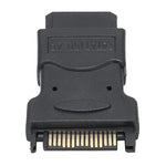 Adattatore SATA da 15 pin maschio a 4 pin femmina, SATA 15 Pin Male to 4 Pin