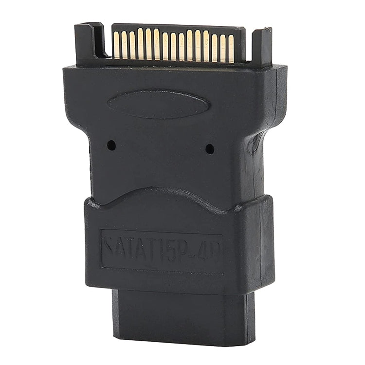 Adattatore SATA da 15 pin maschio a 4 pin femmina, SATA 15 Pin Male to 4 Pin