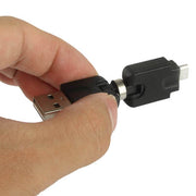 Adattatore USB 2.0 AM a Micro USB girevole a 360 gradi per Galaxy S IV / i9500 / S III / i9300 /Note II / N7100 / i9220 / i9100 / i9082 / Nokia / LG / BlackBerry / HTC One X /Amazon Kindle / Sony Xperia ecc., USB 2.0 AM