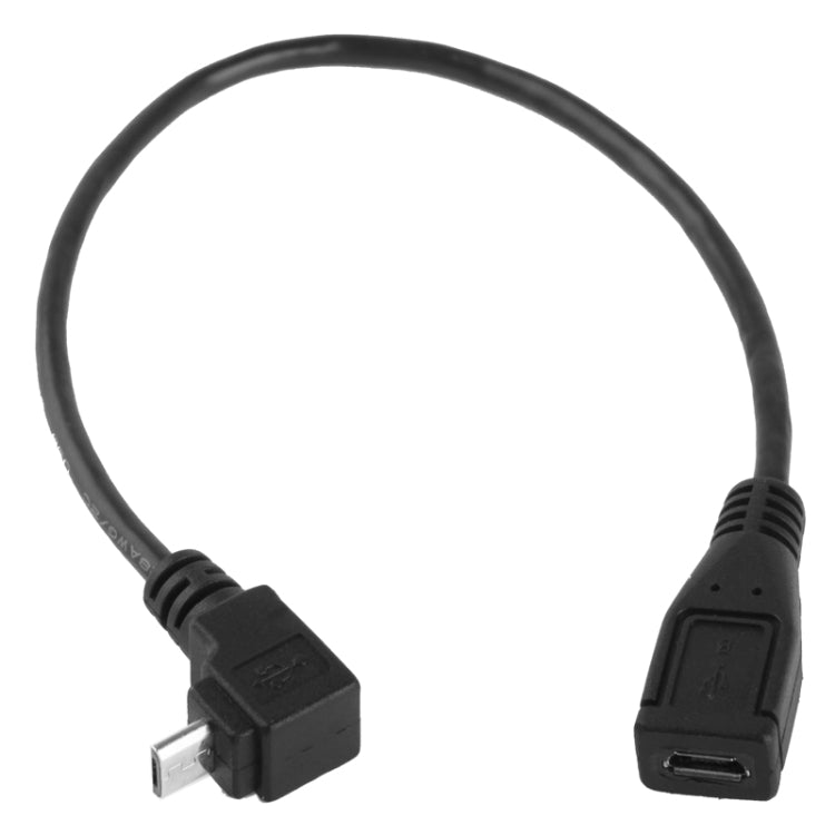 Cavo adattatore Micro USB maschio-femmina 90° 25 cm