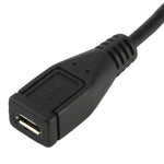 Cavo adattatore da micro USB maschio a micro USB femmina da 90 gradi, lunghezza: 25 cm