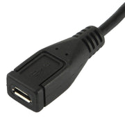 Cavo adattatore da micro USB maschio a micro USB femmina da 90 gradi, lunghezza: 25 cm