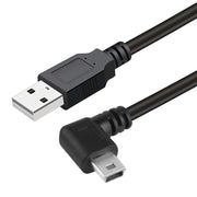 Cavo adattatore Mini USB maschio a USB 2.0 AM da 90 gradi, lunghezza: 25 cm, Right Angle Mini USB