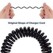 Mini cavo a spirale da USB a USB 2.0 AM a 5 pin/cavo a molla, lunghezza: 25 cm (può essere esteso fino a 80 cm), Mini USB to USB AM, Length: 80cm