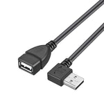 Cavo adattatore USB 2.0 AM ad AF da 90 gradi, lunghezza: 25 cm