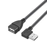 Cavo adattatore USB 2.0 AM ad AF da 90 gradi, lunghezza: 25 cm