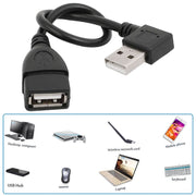 Cavo adattatore USB 2.0 AM ad AF da 90 gradi, lunghezza: 25 cm