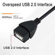 Cavo adattatore Mini USB maschio a USB 2.0 AF da 90 gradi con funzione OTG, lunghezza: 25 cm, Left Augle Mini USB, 25cm