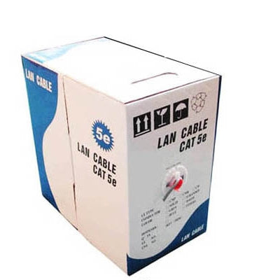 Cavo Lan (cavo dati CAT5E) Lunghezza: 305 M, CAT5E CCA, Diameter: 0.5mm, CAT5E Copper, Diameter: 0.5mm