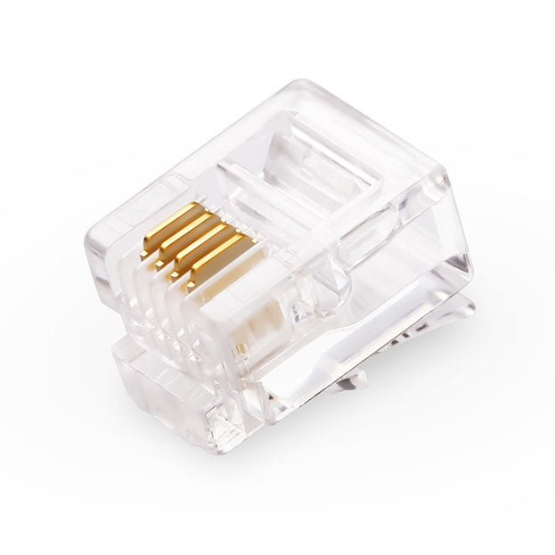 Connettore telefonico RJ11 con presa modulare (1000 pezzi in una confezione, il prezzo è per 1000 pezzi)