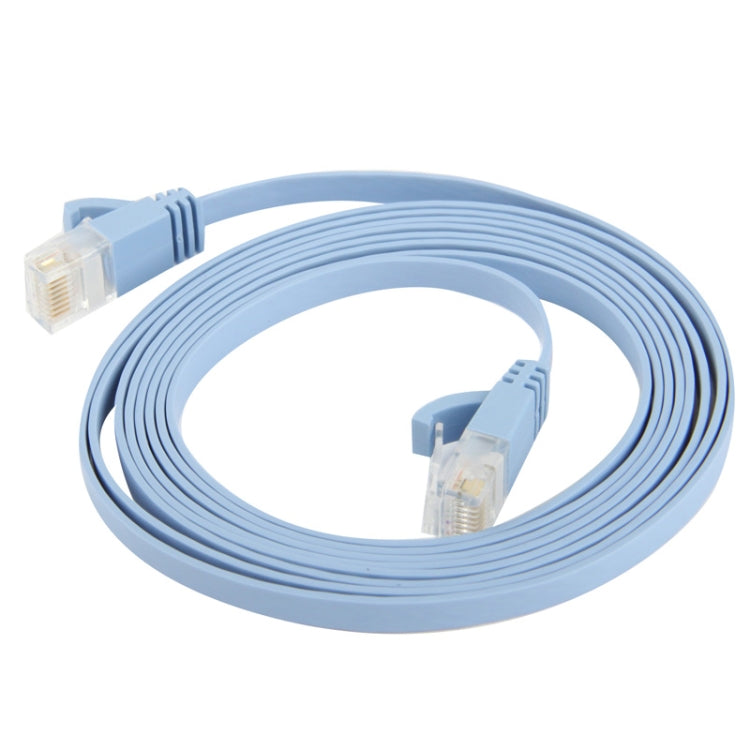 Cavo LAN di rete Ethernet piatto ultrasottile da 2 m, CAT6, Length: 2m (Baby Blue)