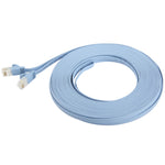 Cavo LAN di rete Ethernet piatto ultrasottile da 15 m, CAT6, Length: 15m (Baby Blue)