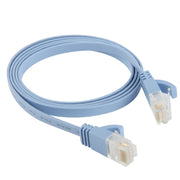 Cavo LAN di rete Ethernet piatto ultrasottile da 1 m, CAT6, Length: 1m (Baby Blue)