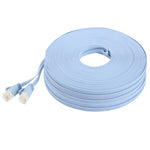 Cavo LAN di rete Ethernet piatto ultrasottile da 50 m, CAT6a, Length: 50m (Baby Blue)
