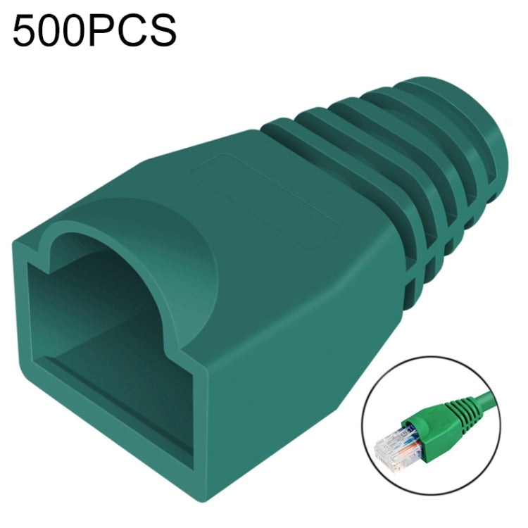 Copricavo per cavi di rete per RJ45, verde (500 pezzi in una confezione, il prezzo è per 500 pezzi), 500 Pcs Grey, 500 Pcs Black, 500 Pcs Red, 500 Pcs Blue, 500 Pcs White, 500 Pcs Yellow, 500 Pcs Green