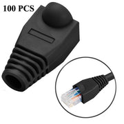 Copricavo per cavi di rete per RJ45, nero (100 pezzi in una confezione, il prezzo è per 100 pezzi), 100 Pcs Black, 100 Pcs Red, 100 Pcs Blue, 100 Pcs White, 100 Pcs Green, 100 Pcs Grey, 100 Pcs Yellow