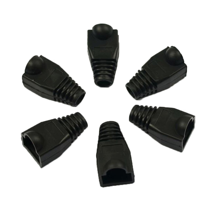 Copricavo per cavi di rete per RJ45, nero (100 pezzi in una confezione, il prezzo è per 100 pezzi), 100 Pcs Black, 100 Pcs Red, 100 Pcs Blue, 100 Pcs White, 100 Pcs Green, 100 Pcs Grey, 100 Pcs Yellow