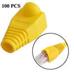 Copricavo per cavi di rete per RJ45, nero (100 pezzi in una confezione, il prezzo è per 100 pezzi), 100 Pcs Black, 100 Pcs Red, 100 Pcs Blue, 100 Pcs White, 100 Pcs Green, 100 Pcs Grey, 100 Pcs Yellow